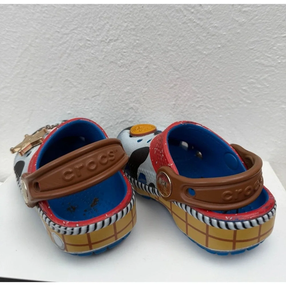 Crocs Disney Pixar Toy Story Woody Cowboy Clogs Kids C4 Western Jibbitz